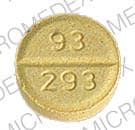 Imprint 93 293 - carbidopa/levodopa 25 mg / 100 mg