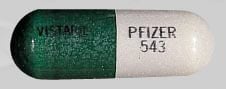 Image 1 - Imprint VISTARIL PFIZER 543 - Vistaril 100 mg