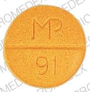 Imprint MP 91 - sulfasalazine 500 mg