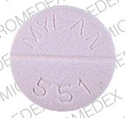 Image 1 - Imprint MYLAN  551 - tolazamide 500 mg