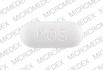 Image 1 - Imprint KOS 500 - niacin 500 mg