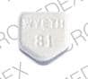 Image 1 - Imprint A WYETH 81 - Ativan 0.5 mg