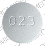 Imprint R 023 - aspirin/butalbital/caffeine 325 mg / 50 mg / 40 mg