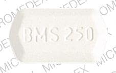 Image 1 - Imprint BMS 250 41 - Serzone 250 mg