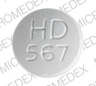 Imprint HD 567 - acetaminophen/butalbital/caffeine 325 mg / 50 mg / 40 mg