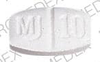 Image 1 - Imprint BUSPAR MJ 10 - BuSpar 10 mg