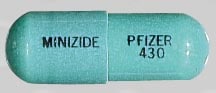 Image 1 - Imprint MINIZIDE PFIZER 430 - Minizide 0.5 mg / 1 mg