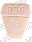 Imprint WATSON 836 7.5 - clorazepate 7.5 mg