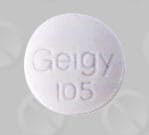 Image 1 - Imprint Geigy 105 - Brethine 5 mg