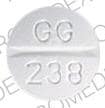 Imprint GG 238 - glyburide 1.25 mg