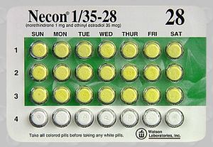 Image 1 - Imprint WATSON 508 - Necon 1/35 ethinyl estradiol 0.035 mg / norethindrone 1 mg
