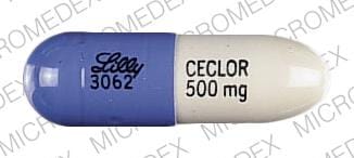 Image 1 - Imprint Lilly 3062 CECLOR 500 mg - Ceclor Pulvules 500 mg