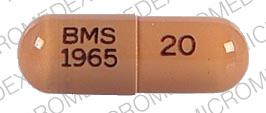 Image 1 - Imprint 20 BMS 1965 - Zerit 20 mg