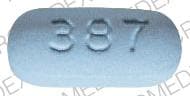 Image 1 - Imprint Glaxo 387 - Ceftin 250 mg