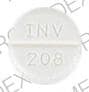 Imprint INV 208 - benztropine 0.5 mg