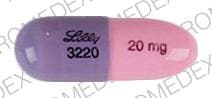 Image 1 - Imprint Lilly 3220 20 mg - Sarafem 20 mg