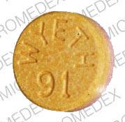 Image 1 - Imprint WYETH 91 - Equagesic 325 mg / 200 mg