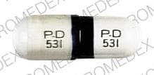 Imprint P-D 531 - Dilantin phenobarbital 32 mg / phenytoin sodium 100 mg