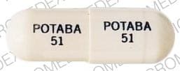 Image 1 - Imprint POTABA 51 POTABA 51 - Potaba 500 mg