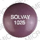 Image 1 - Imprint SOLVAY 1025 - Estratab 2.5 MG
