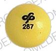 Image 1 - Imprint SP 287 - Etrafon amitriptyline hydrochloride 10 mg / perphenazine 2 mg