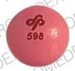 Image 1 - Imprint SP 598 - Etrafon amitriptyline hydrochloride 25 mg / perphenazine 2 mg