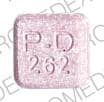 Imprint P-D 262 - liotrix levothyroxine sodium (T4) 120 mcg / liothyronine sodium (T3) 30 mcg