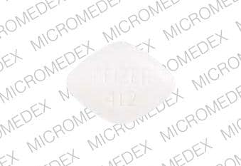 Imprint PFIZER 412 - Glucotrol 10 mg