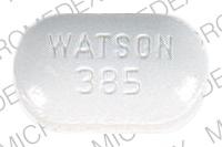 Image 1 - Imprint WATSON 385 - acetaminophen/hydrocodone 500 mg / 7.5 mg