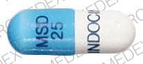 Image 1 - Imprint INDOCIN MSD 25 - Indocin 25 MG