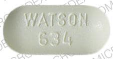 Image 1 - Imprint WATSON 634 - Maxidone 750 mg /10 mg