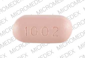 Imprint KOS 1002 - Advicor 20 mg / 1000 mg
