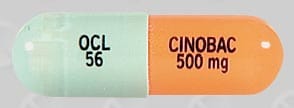 Image 1 - Imprint CINOBAC 500 mg OCL 56 - Cinobac 500 MG