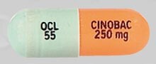 Image 1 - Imprint CINOBAC 250 mg OCL 55 - Cinobac 250 MG