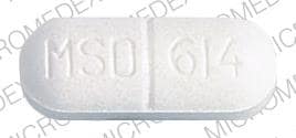 Imprint COLBENEMID MSD 614 - colchicine/probenecid 0.5 mg / 500 mg