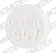 Imprint MERRELL 547 - quinine 260 MG