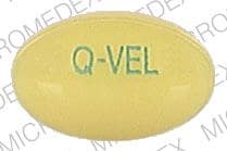 Image 1 - Imprint Q-VEL - Q-vel caps quinine sulfate 64.8 mg / vitamin E 400 IU