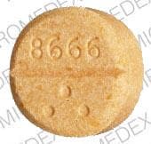 Image 1 - Imprint 8666 - acetaminophen/chlorpheniramine/phenylpropanolamine 650 MG-4 MG-25 MG