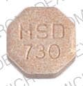 Imprint MEVACOR MSD 730 - Mevacor 10 mg