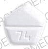 Imprint 74 A - Motofen 0.025 mg / 1 mg