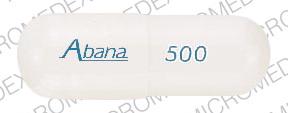 Image 1 - Imprint Abana 500 - acetaminophen/hydrocodone acetaminophen 500 mg / hydrocodone bitartrate 5 mg