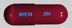 Image 1 - Imprint 261 WYETH - Mepergan Fortis 50 mg / 25 mg