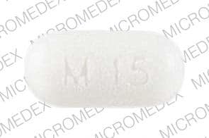 Imprint M 15 - potassium chloride 15 mEq (1125 mg)