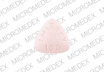 Imprint IMITREX 100 logo - Imitrex 100 mg