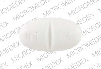 Imprint NT 16 - Neurontin 600 mg