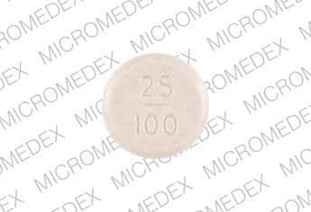 Imprint 25/100 SP 342 - Parcopa 25 mg / 100 mg