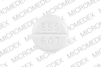 Pill Finder: barr 555 607 White Round - Medicine.com
