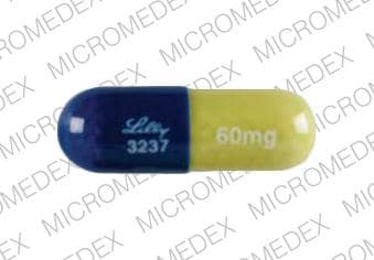Imprint Lilly 3237 60 mg - Cymbalta 60 mg