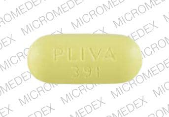 Imprint PLIVA 391 - salsalate 750 mg