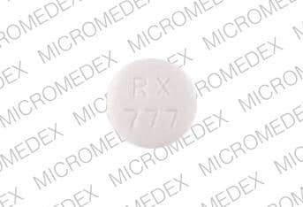 Imprint RX777 - fosinopril 40 mg